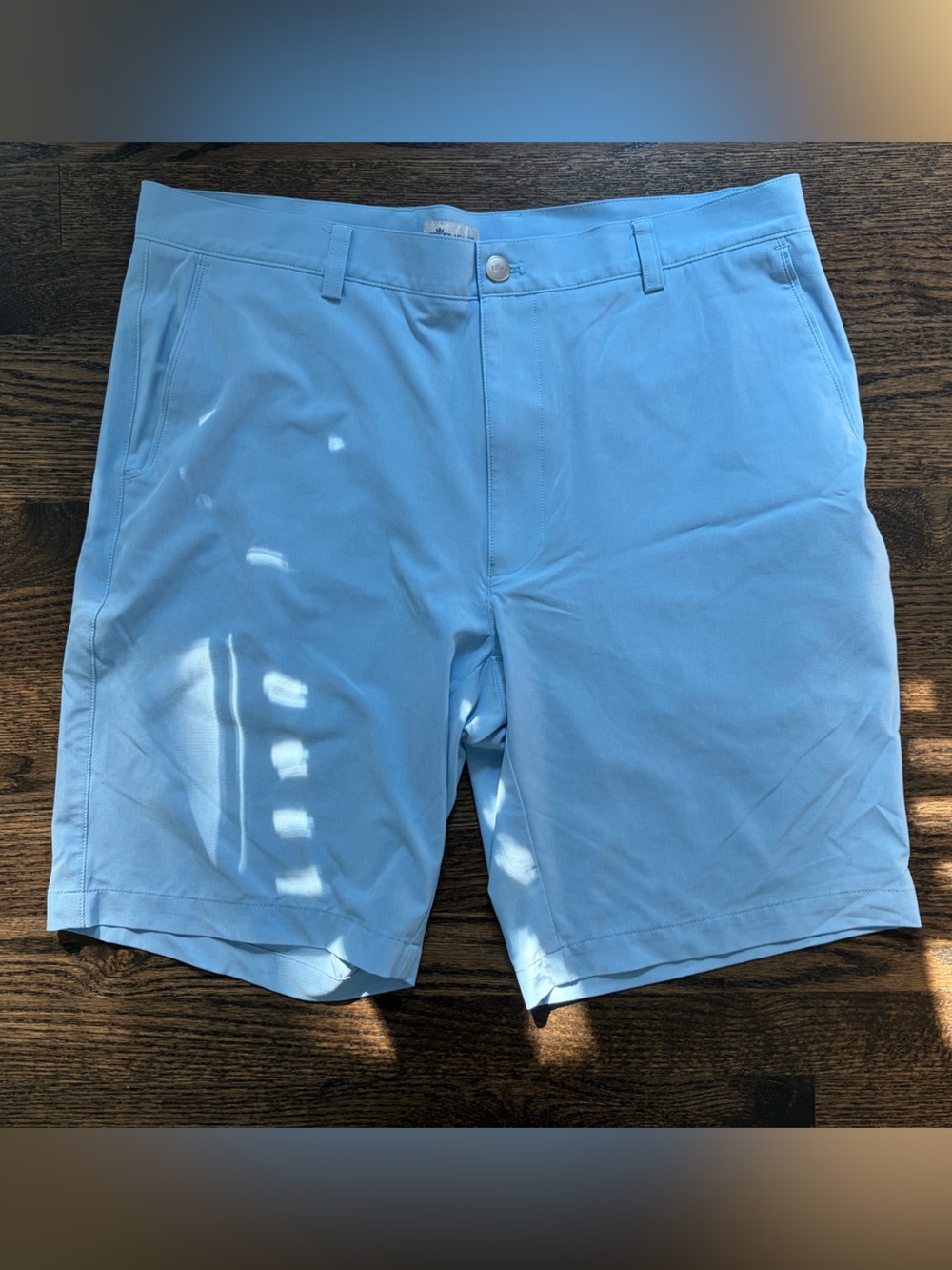 Peter Millar Light Blue Men's Flat Front Performance Shorts